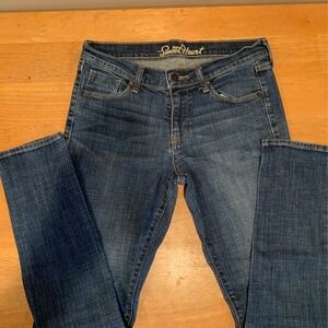 Old Navy Womens The Sweetheart Skinny‎ Jeans Blue Stretch Pockets Denim 4 Short